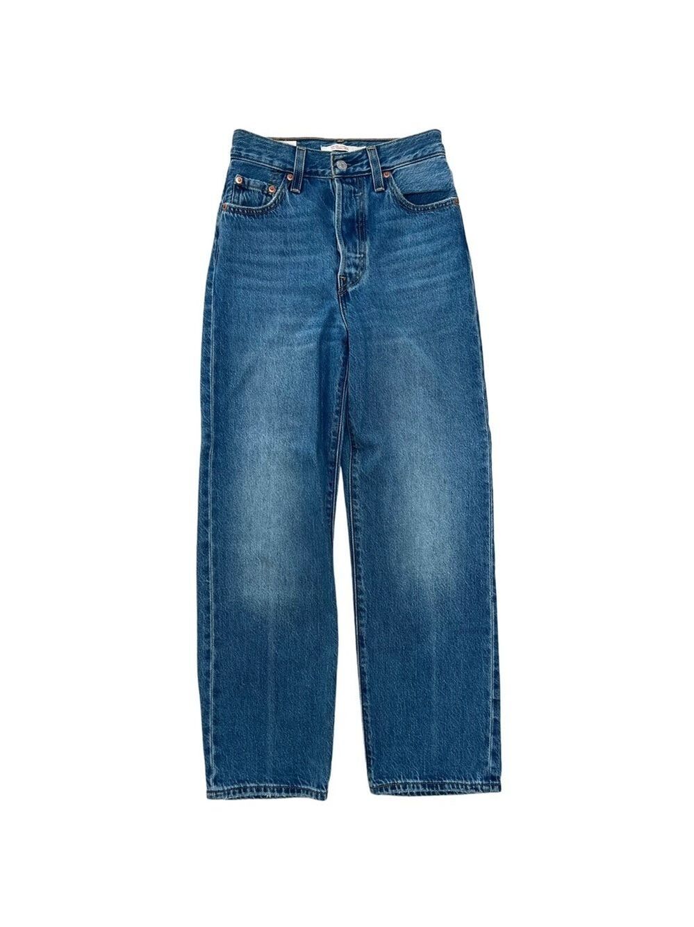 Levi's Ribcage, Straight Leg, Button Fly, Medium Wash - Size 23